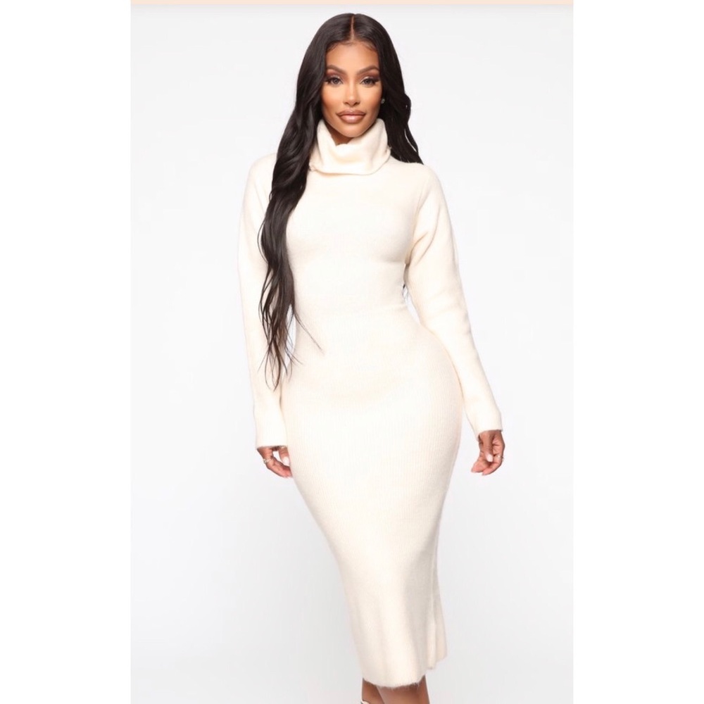 Sweater Dress in ivory